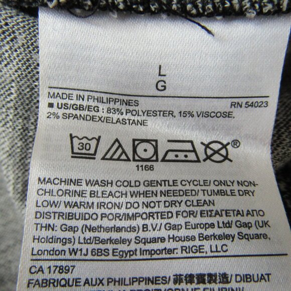 Banana Republic Women's Sweater Large Heather Black Classic Casual Preppy - Picture 12 of 12